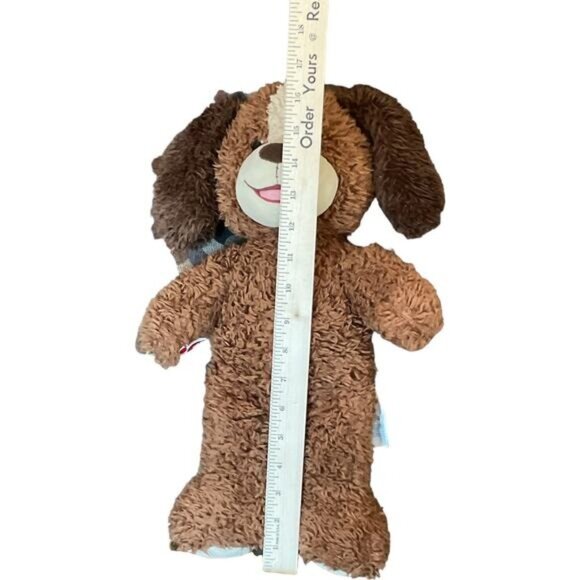 Brown Cream Build A Bear Workshop Floppy Eared Puppy Plush Toy 17" Stuffed BAB - Picture 5 of 5